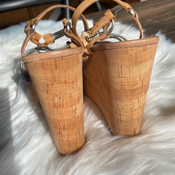 Coach Gorgiana cork wedge sandal EUC size 9.5 - Picture 7 of 8